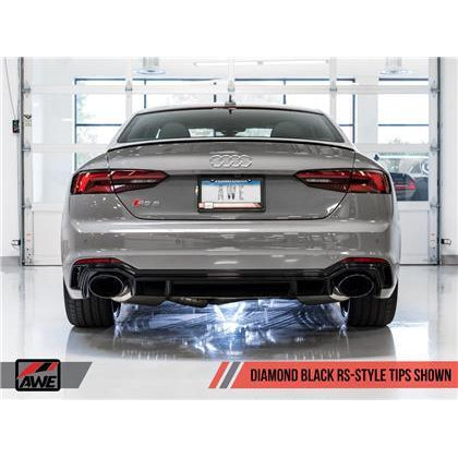 AWE Tuning Audi B9 RS5 Coupe 2.9L Track Edition Exhaust - Diamond Black RS-Style Tips