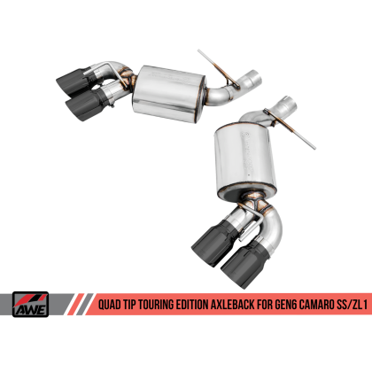 AWE Tuning 16-19 Chevrolet Camaro SS Axle-back Exhaust - Touring Edition (Quad Diamond Black Tips)