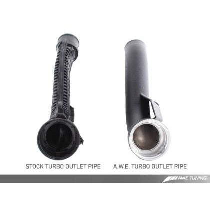 AWE Tuning TSI Turbo Outlet Pipe - Black Finish