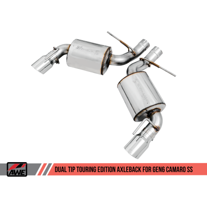 AWE Tuning 16-18 Chevrolet Camaro SS Axle-back Exhaust - Touring Edition (Chrome Silver Tips)