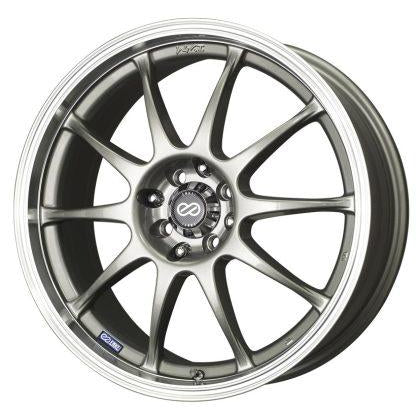 Enkei J10 16x7 5x108/115 38mm Offset 72.6mm Bore Dia Silver w/ Machined Lip Wheel