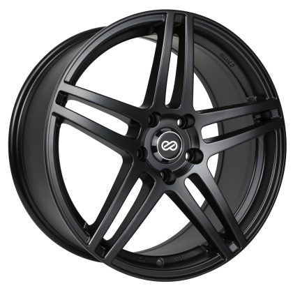 Enkei RSF5 17x7.5 38mm Offset 5x105 Bolt Pattern 72.6mm Bore Dia Matte Black Wheel