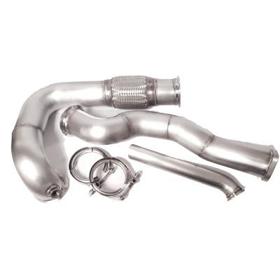 ATP Turbo EVO8-DOWNPIPE-SET-VENT-TO-ATMOSPHERE_44MMFLANGED, front and rear