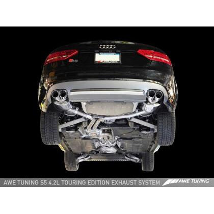 AWE Tuning Audi B8 S5 4.2L Touring Edition Exhaust System - Polished Silver Tips