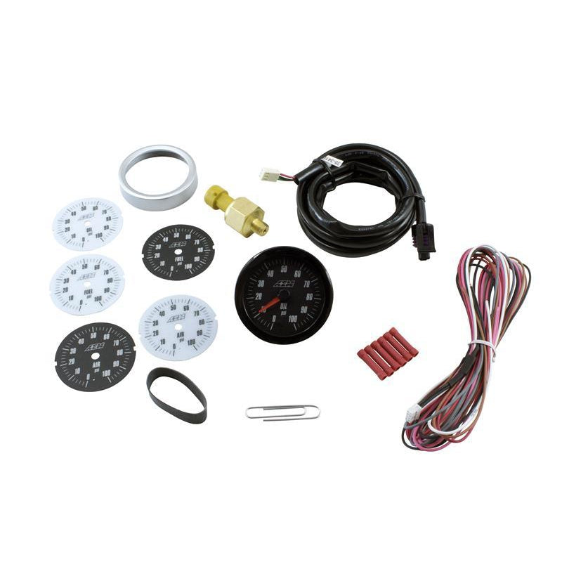 AEM Analog 100psi OiL/Fuel Pressure Gauge