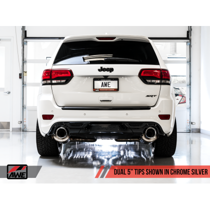 AWE Tuning 2020 Jeep Grand Cherokee SRT Track Edition Exhaust - Chrome Silver Tips