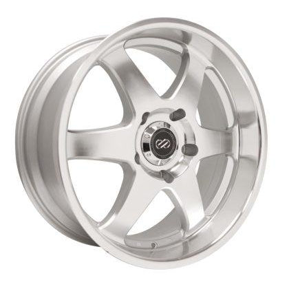 Enkei ST6 18x8.5 30mm Offset 6x135 Bolt Pattern 110.0mm Bore Dia Silver Machined Wheel