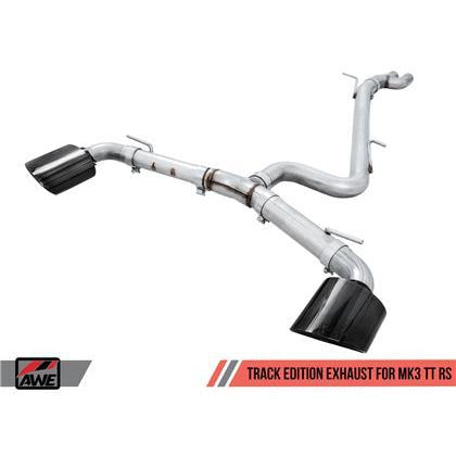 AWE Tuning 18-19 Audi TT RS 8S/RK3 2.5L Turbo Track Edition Exhaust - Diamond Black RS-Style Tips