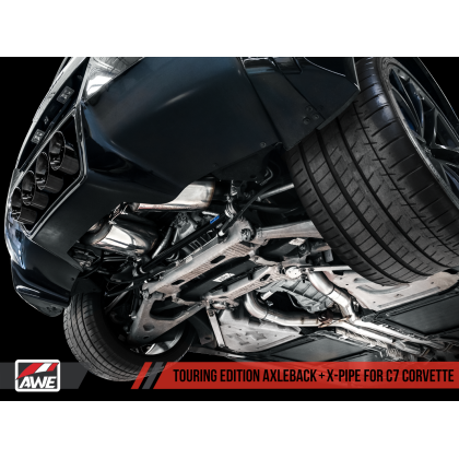 AWE Tuning 14-19 Chevy Corvette C7 Z06/ZR1 (w/o AFM) Touring Edition Axle-Back Exhaust w/Black Tips