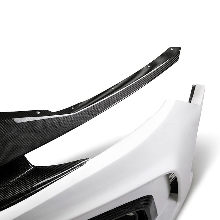 Seibon TT-Style Fiberglass / Carbon Fiber Front Bumper For 2016-2020 Honda Civic Sedan*