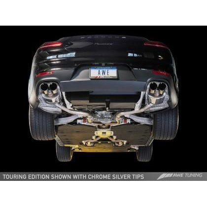 AWE Tuning Panamera 2/4 Touring Edition Exhaust (2014+) - w/Chrome Silver Tips