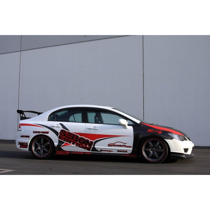 Seibon OEM-Style Carbon Fiber Fenders For 2006-2010 Honda Civic 4DR JDM / Acura CSX