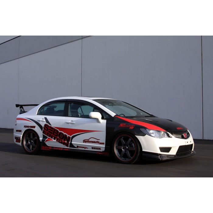 Seibon OEM-Style Carbon Fiber Fenders For 2006-2010 Honda Civic 4DR JDM / Acura CSX