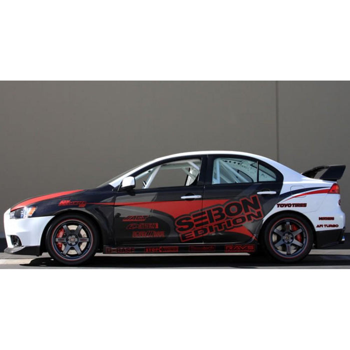 Seibon Carbon Fiber Wide Fenders For 2008-2015 Mitsubishi Lancer Evo X