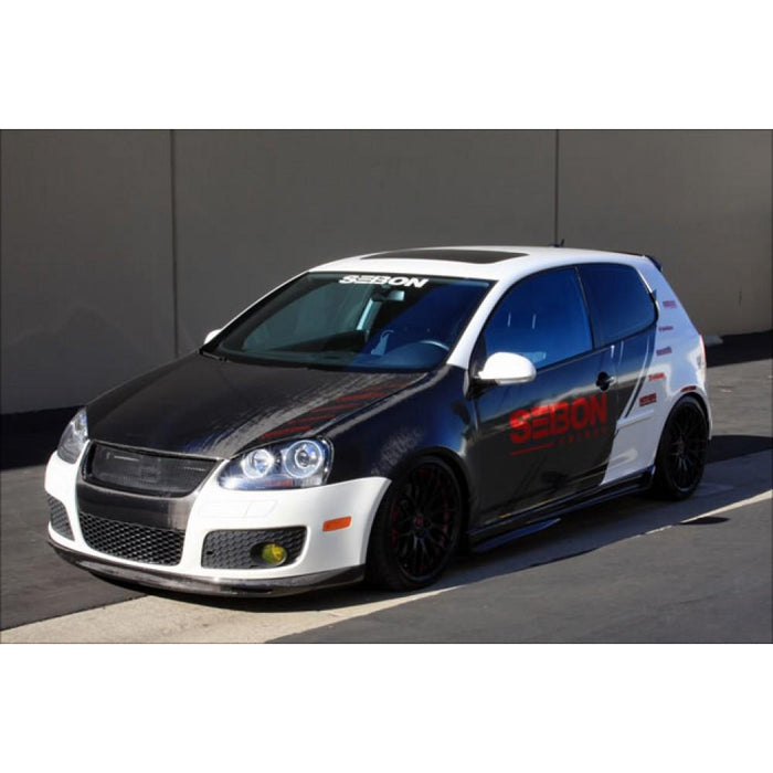 Seibon TD-Style Carbon Fiber Front Grille For 2006-2009 Volkswagen Golf GTI (Emblem Shaved)