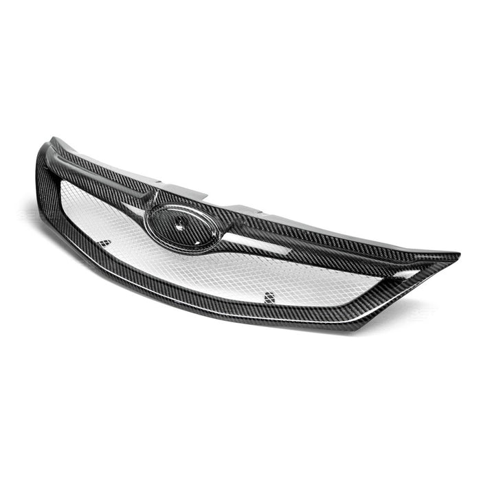 Seibon STI-Style Carbon Fiber Front Grille For 2008-2010 Subaru WRX / STI