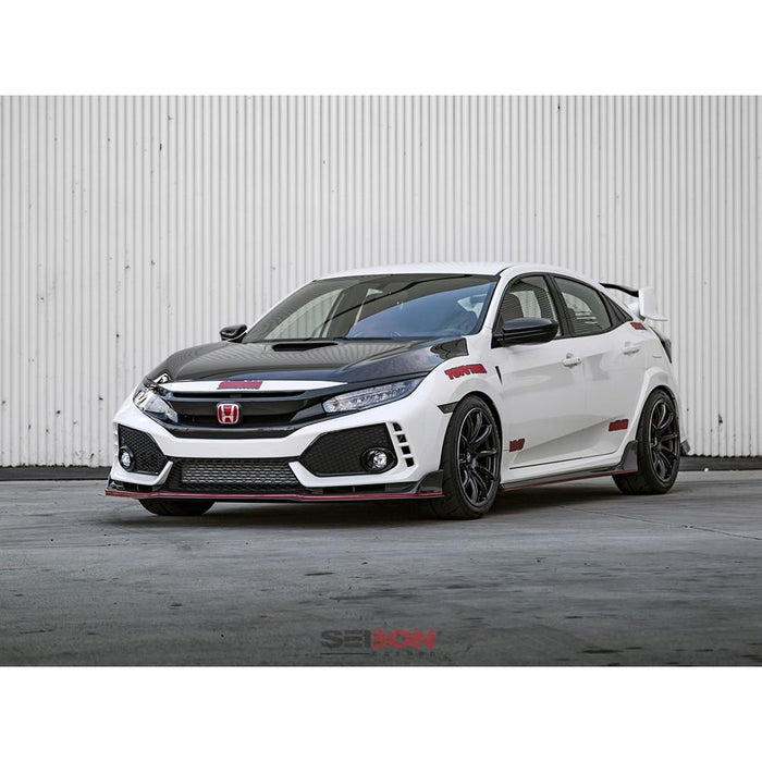 Seibon OEM-Style Carbon Fiber Front Grille For 2016-2018 Honda Civic
