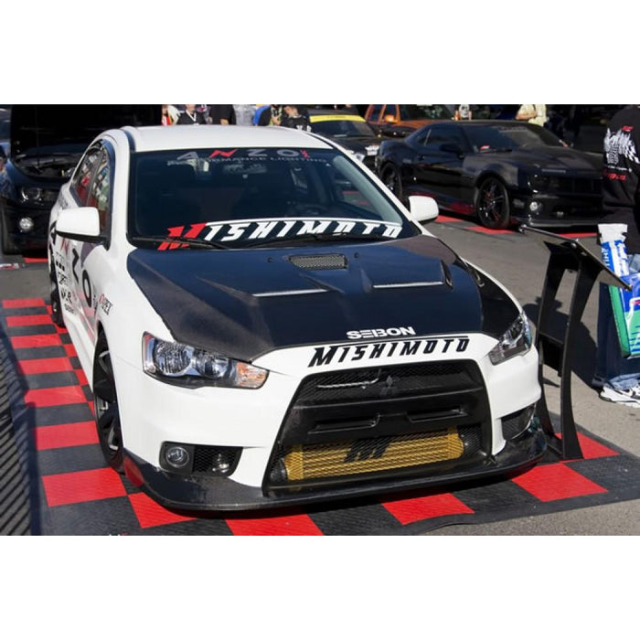 Seibon OEM-Style Carbon Fiber Front Lip For 2008-2015 Mitsubishi Lancer Evo X