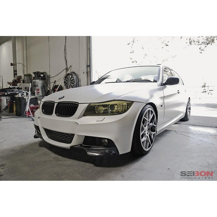 Seibon TA-Style Carbon Fiber Front Lip For 2009-2011 BMW E90 3 Series M Sport Sedan