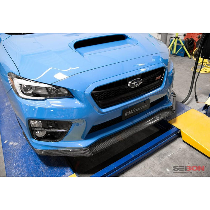 Seibon MB1-Style Carbon Fiber Front LIP For 2015-2017 Subaru WRX / STI