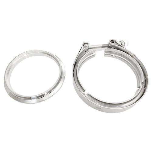 ATP Turbo Stainless Downpipe Side Flange and Clamp Set for GT40R GTX4088R (and *Some* GTW Models)