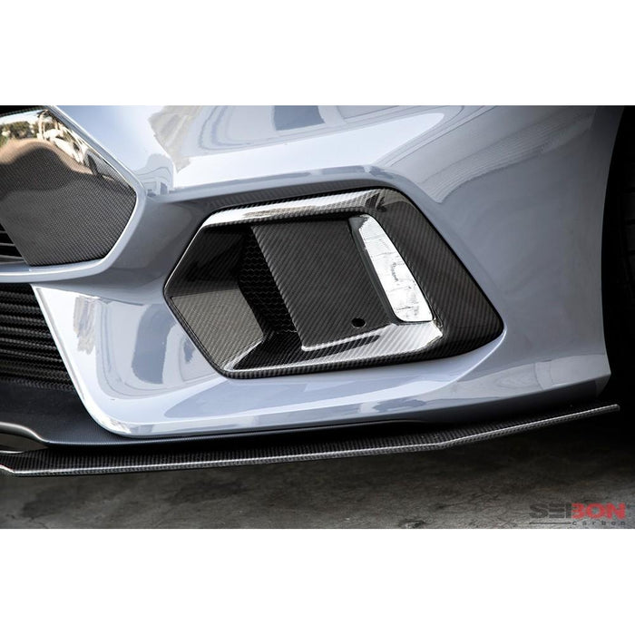 Seibon Carbon Fiber Fog Light Surround For 2016-2018 Ford Focus RS