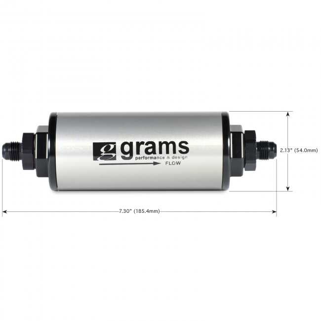 Grams Performance Fuel Filter - 100 Micron w/ -10 AN-Fuel Filters-Speed Science
