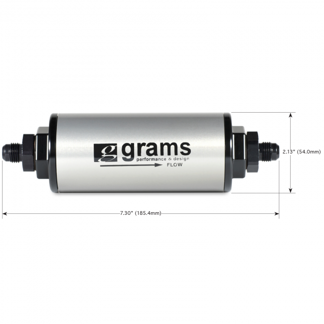 Grams Performance Fuel Filter - 100 Micron w/ -6 AN-Fuel Filters-Speed Science