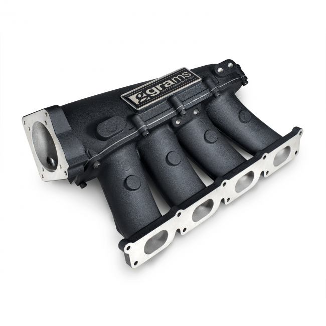 Grams Performance Intake Manifold - VW MKIV 1.8T Powder Coated Black - Small Port