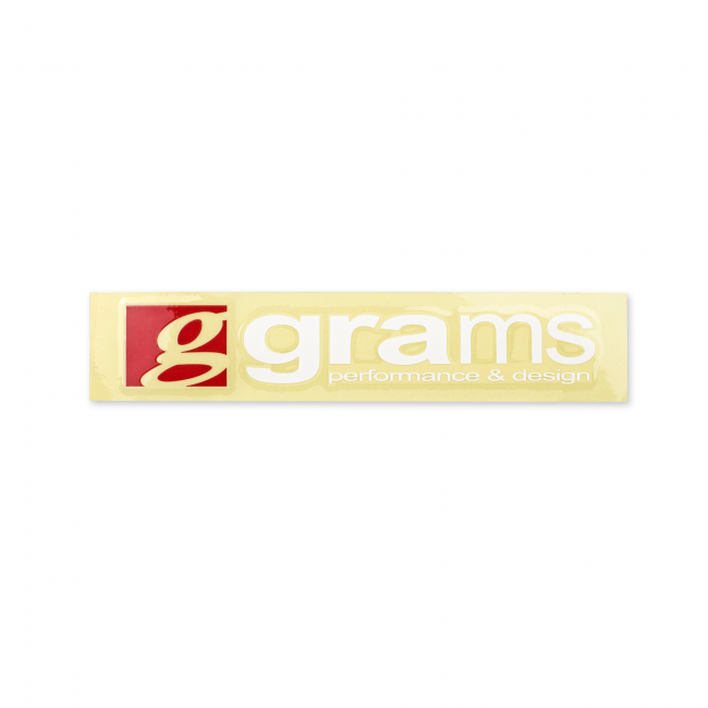 Grams Performance Logo Clear 20cm Decal