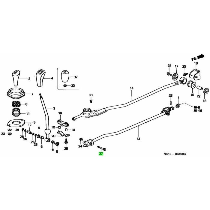 Honda Genuine Flanged Bolt