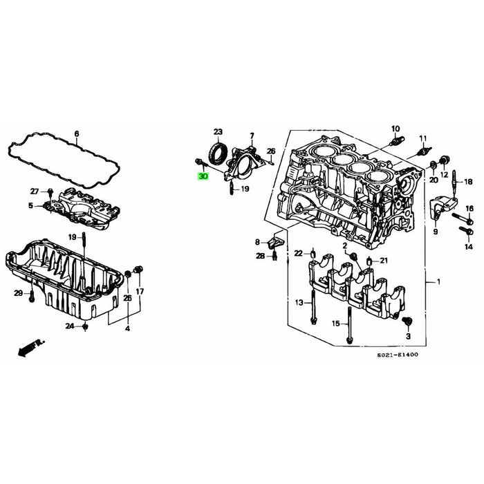 Honda Genuine Flanged Bolt