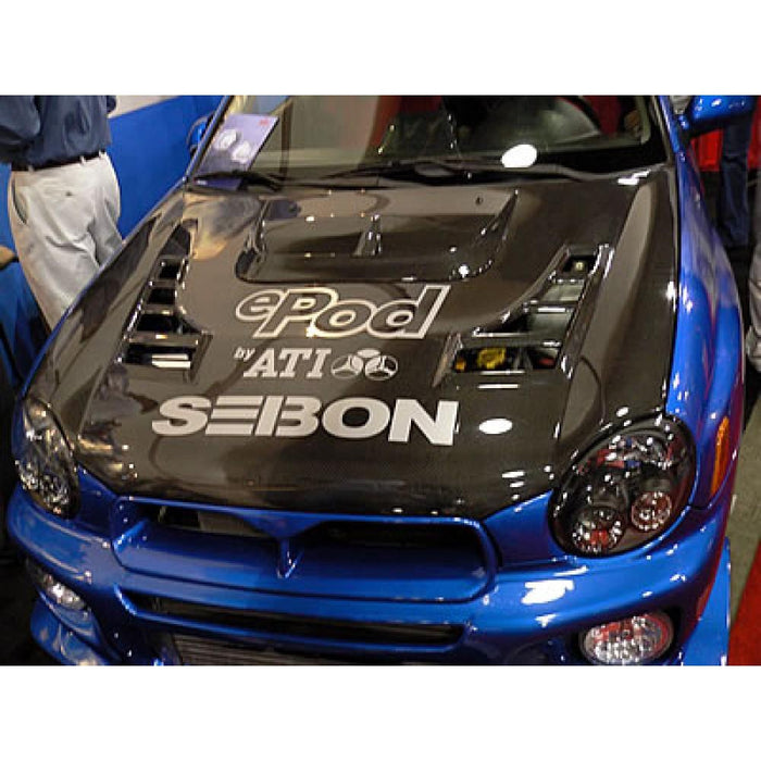 Seibon CW-Style Carbon Fiber Hood For 2002-2003 Subaru Impreza / Wrx