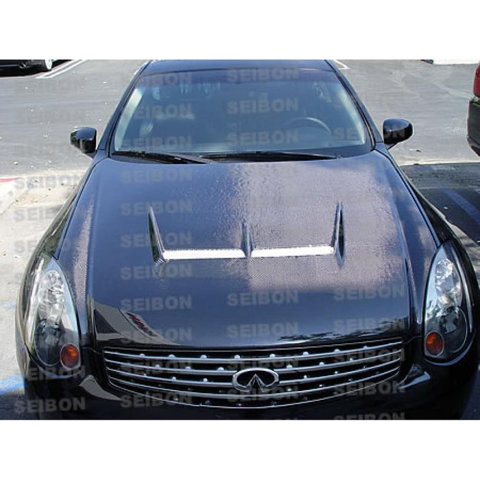 Seibon JS-Style Carbon Fiber Hood For 2003-2007 Infiniti G35 2DR