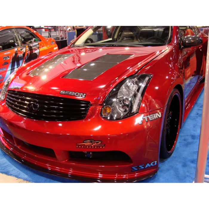 Seibon TS-Style Carbon Fiber Hood For 2003-2007 Infiniti G35 Coupe