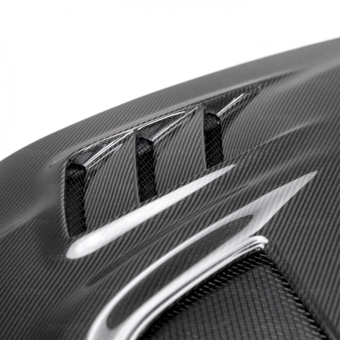 Seibon CW-Style Carbon Fiber Hood For 2003-2007 Mitsubishi Lancer Evo