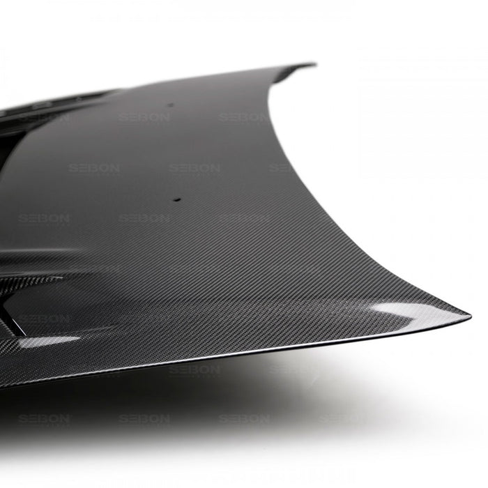 Seibon CW-Style Carbon Fiber Hood For 2003-2007 Mitsubishi Lancer Evo