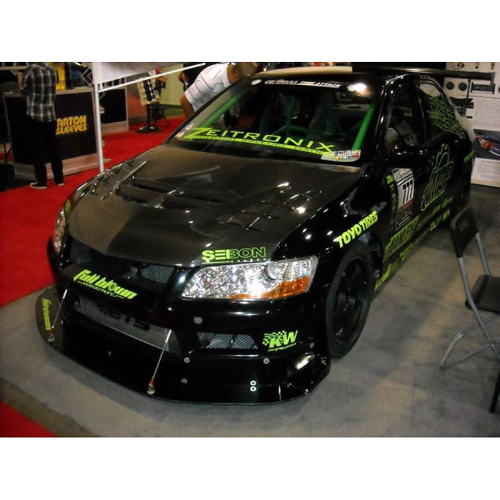 Seibon CWII-Style Carbon Fiber Hood For 2003-2007 Mitsubishi Lancer Evo