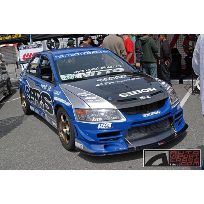 Seibon TSII-Style Carbon Fiber Hood For 2003-2007 Mitsubishi Lancer Evo