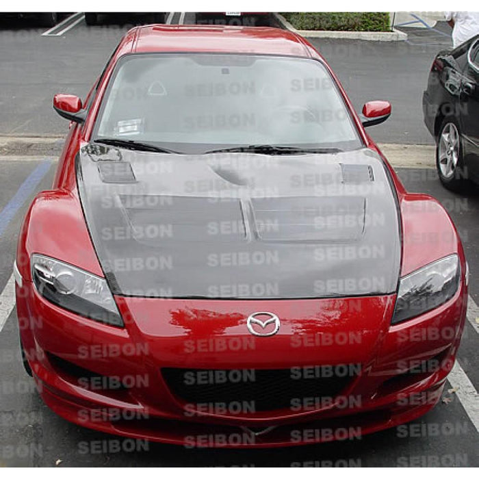 Seibon TSII-Style Carbon Fiber Hood For 2004-2011 Mazda Rx-8