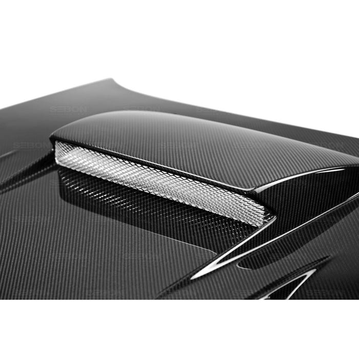 Seibon CWII-Style Carbon Fiber Hood For 2004-2005 Subaru Impreza / WRX / STI