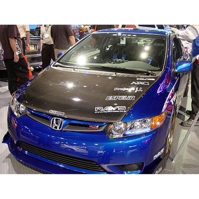 Seibon OEM-Style Carbon Fiber Hood For 2006-2010 Honda Civic 2DR