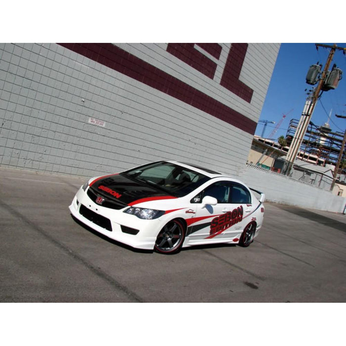 Seibon TS-Style Carbon Fiber Hood For 2006-2010 Honda Civic 4DR JDM / Acura CSX