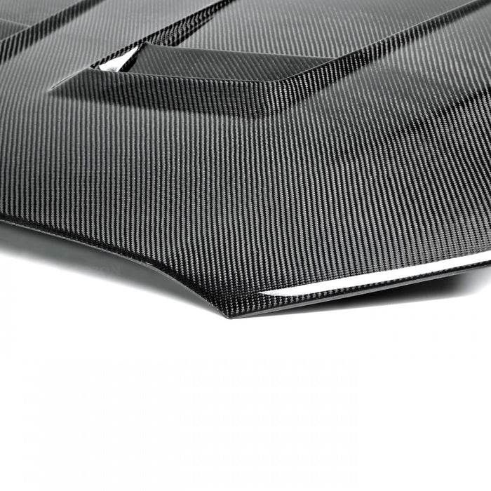 Seibon DV-Style Carbon Fiber Hood For 2008-2015 Mitsubishi Lancer Evo X