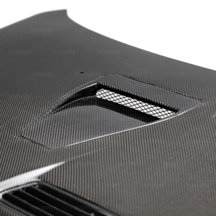 Seibon OEM-Style Carbon Fiber Hood For 2008-2015 Mitsubishi Lancer Evo X