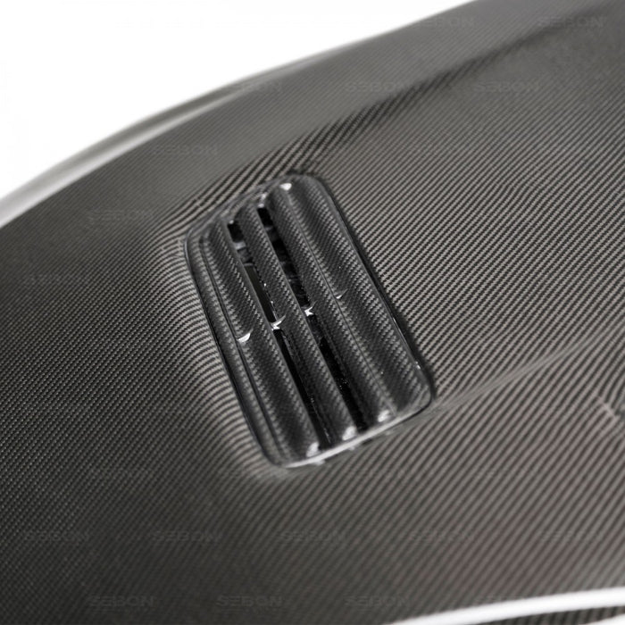 Seibon OEM-Style Carbon Fiber Hood For 2008-2015 Mitsubishi Lancer Evo X