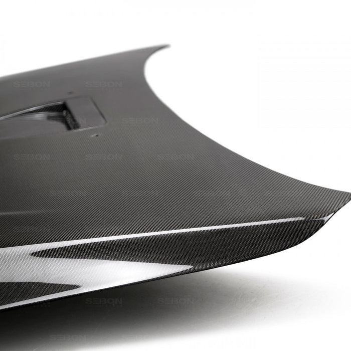 Seibon OEM-Style Carbon Fiber Hood For 2008-2015 Mitsubishi Lancer Evo X