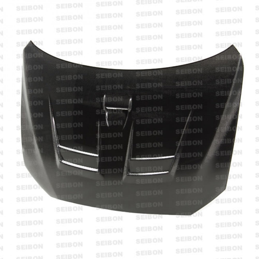 Seibon Dv-Style Carbon Fiber Hood For 2008-2017 Mitsubishi Lancer