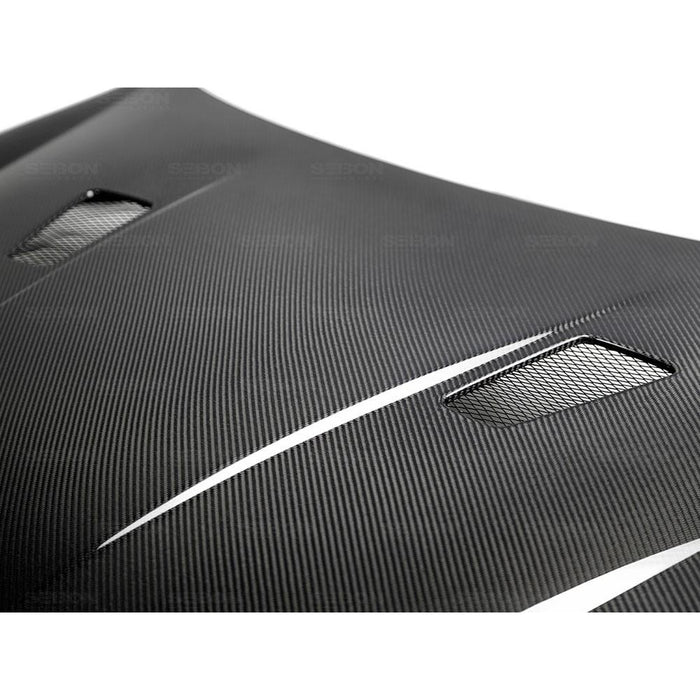 Seibon TM-Style Carbon Fiber Hood for 2010-2014 Volkswagen Golf / GTI / R (Shaved)