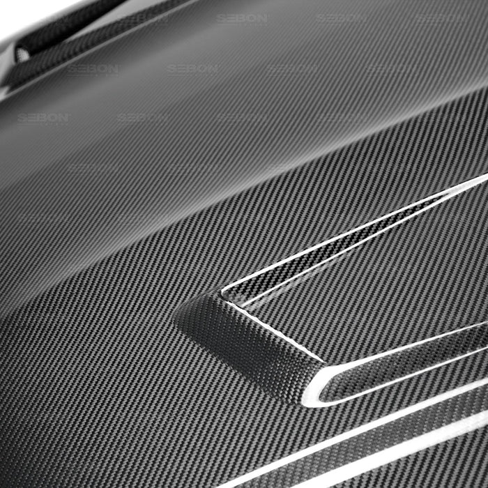 Seibon GT-Style Carbon Fiber Hood For 2012-2014 Mercedes Benz C-Class (Does Not Fit C-63)